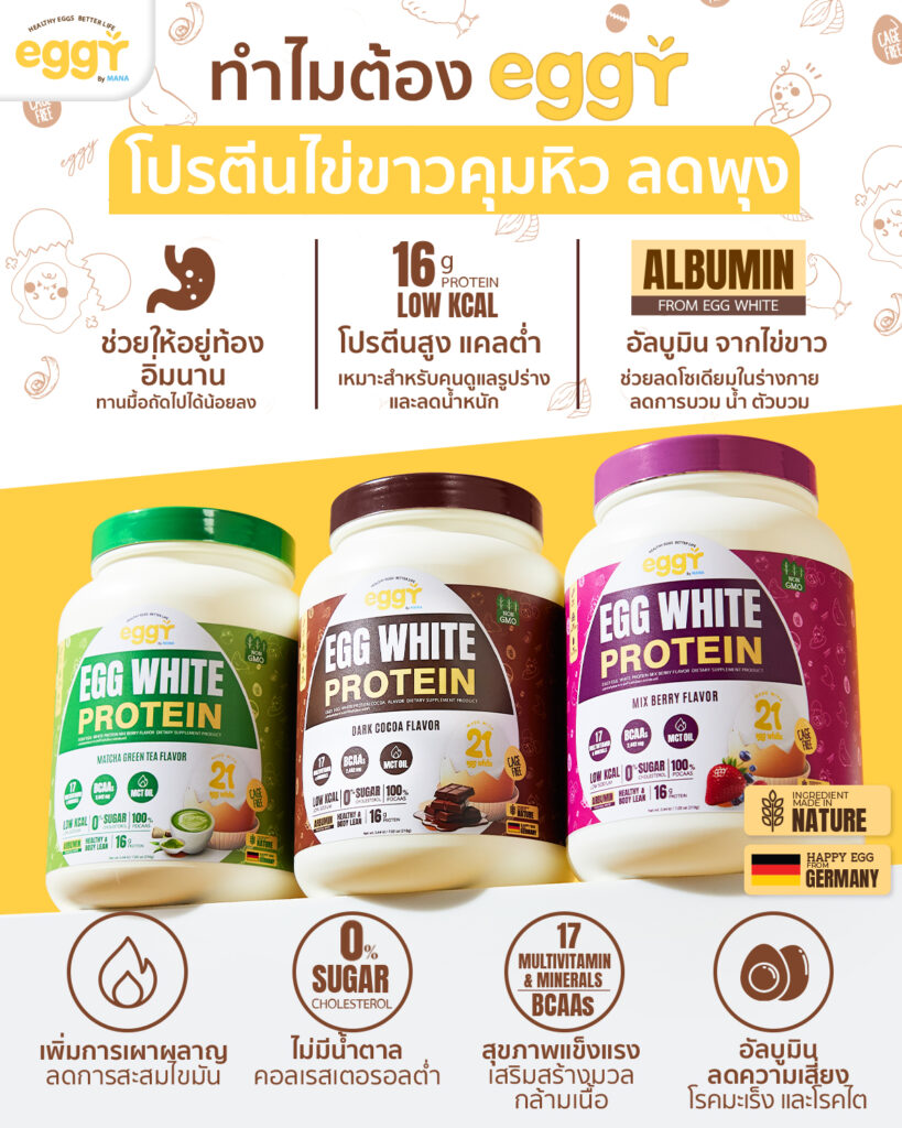 ทำไมต้องโปรตีนไข่ขาว ทำไมต้องโปรตีนไข่ขาว